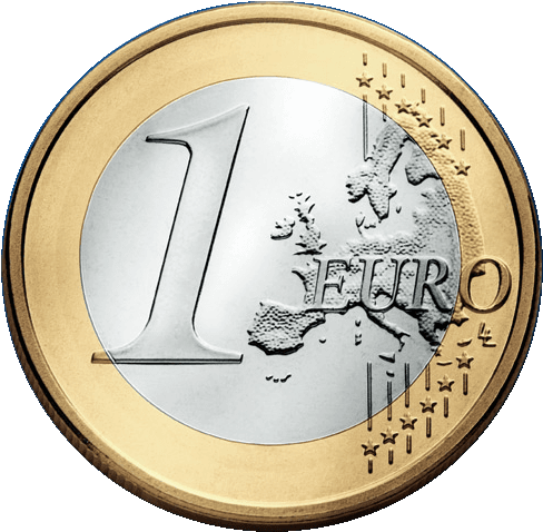 Euro coin illustration